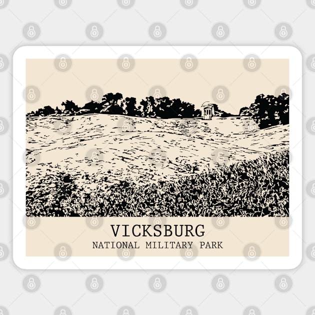 Vicksburg National Military Park Magnet by Lakeric